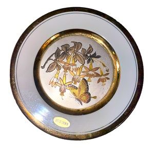 Art of Chokin 8” Butterfly 24k Gold plate